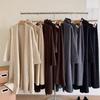 Oversized Thick Knit Cardigan Coat Women Fall Winter Loose Longline V-Neck Sweater Jacket
