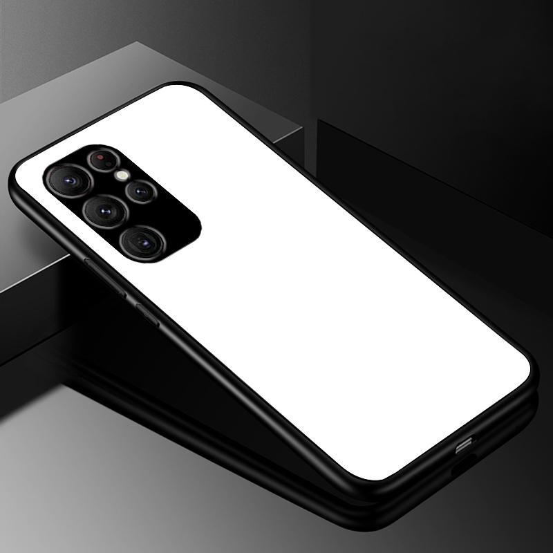 Чехол-крышка для Samsung S24 S23 Ultra, чехлы из закаленного стекла для Samsung Galaxy S22 S21 S20 S23 Plus FE, роскошный жесткий бампер с задней панелью