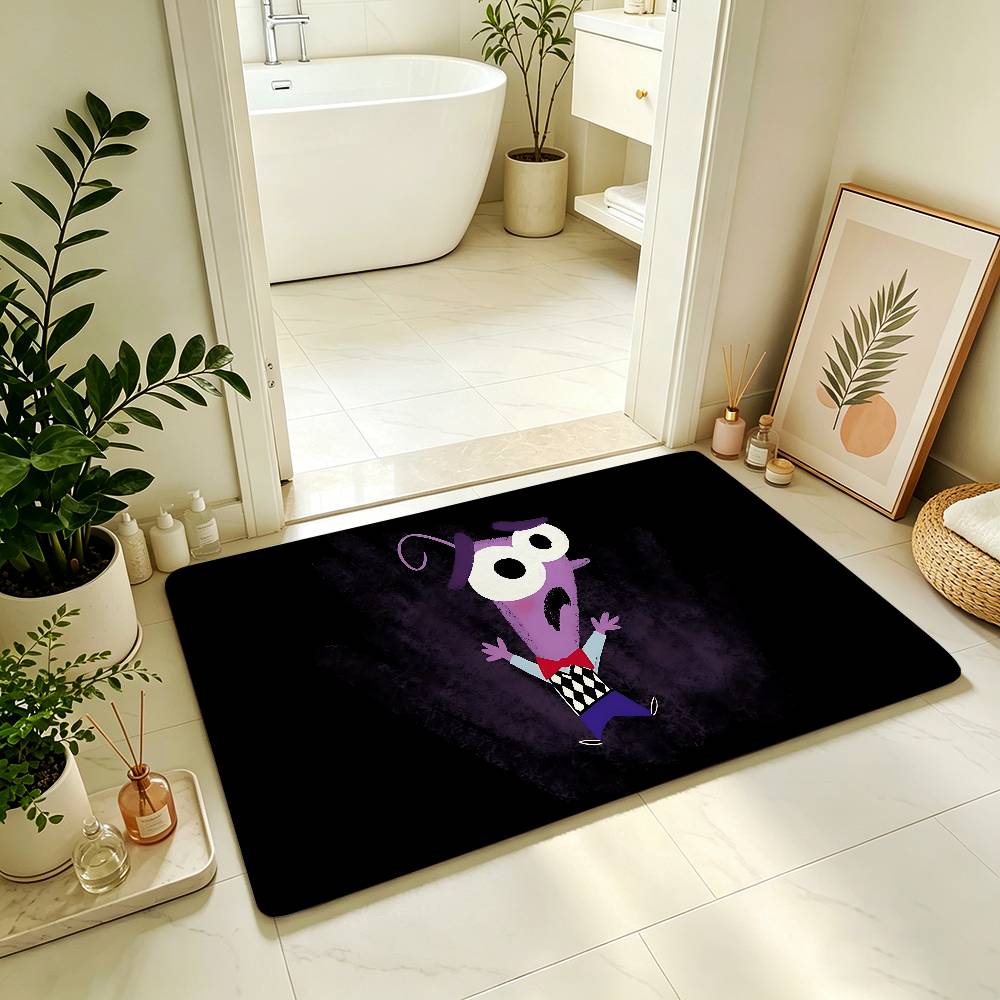 Anime I-inside O-out Carpet Bathroom Anti-slip Mat Door Mat Home Decoration Mat Entrance Door Mat Scratch-resistant Door Mat