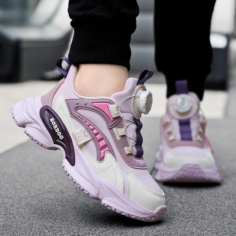 Детская мода Four Seasons Дышащая повседневная обувь для детей Бег Спорт Студенты Девочки Трендовые удобные кроссовки для спортзала