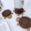 Creative And Cute Shape Black Walnut Solid Wood Turtle Insulation Mat Kettle Tea Coaster Tableware Anti-Scald Table Ornaments