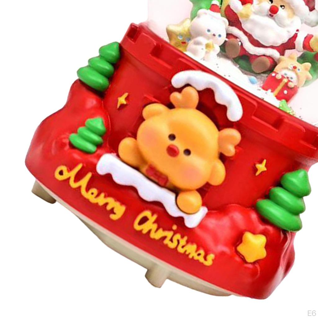 Рождественский снежный шар музыкальная шкатулка огни светодиодные музыкальные день рождения освещенные для