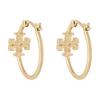 Tory Burch Серьги из латуни с логотипом Женские серьги Золото POIZON240621788