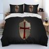Cavalier Knight Templar Crusaders Comforter Bedding Set,Duvet Cover Bed Set Quilt Cover Pillowcase,king Queen Size Bedding Set