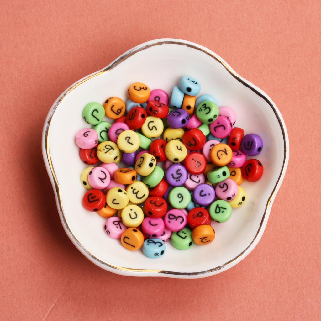 6,5 мм бусины акриловые ручной работы круглые подарки своими руками арабские модные ожерелья ювелирные изделия 50 шт аксессуары браслет