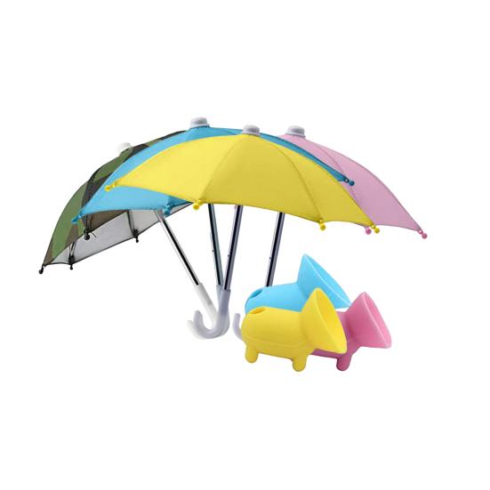 Cell Phone Umbrella Adjustable Suction Cup Phone Stand Holder Universal Outdoor Mobile Phone Sun Shade Cover Phone Accessories