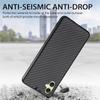 For Samsung Galaxy A06 4G Case Carbon Fiber Texture PU+PC+TPU Phone Cover