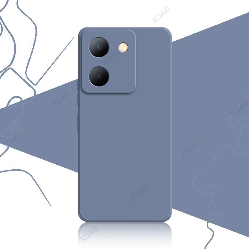 Роскошные квадратные жидкие силиконовые чехлы для VIVO Y36 V2247 4G V2248 5G 6.64" VIVOY36 360 мягкие чехлы для телефонов водонепроницаемые сумки