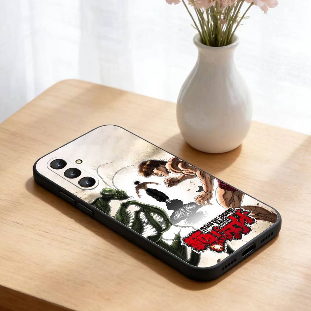 Чехол для телефона Аниме Baki H-Hanmas для Samsung Galaxy A73, A21s, A22, A31, A52, A53, A71, A41 Мягкий Черный Корпус