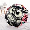 1pc Owl Art Automatic Open/close Umbrella, 8-Rib sturdy structure, Portable Travel Umbrella, Parties, Everyday Use, Outdoor Accessory, Artis