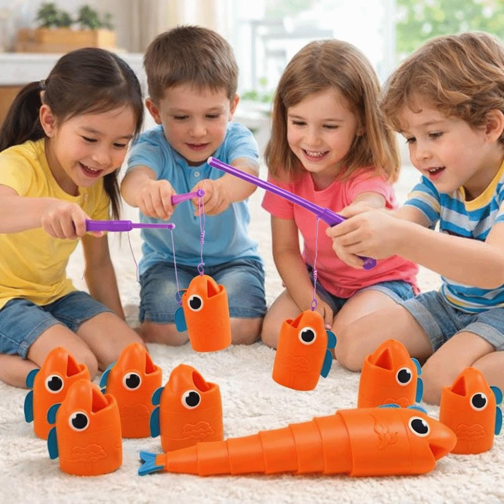 Extendable Design Fishing Master Table Cartoon Style Retractable Fishing Set Children Play