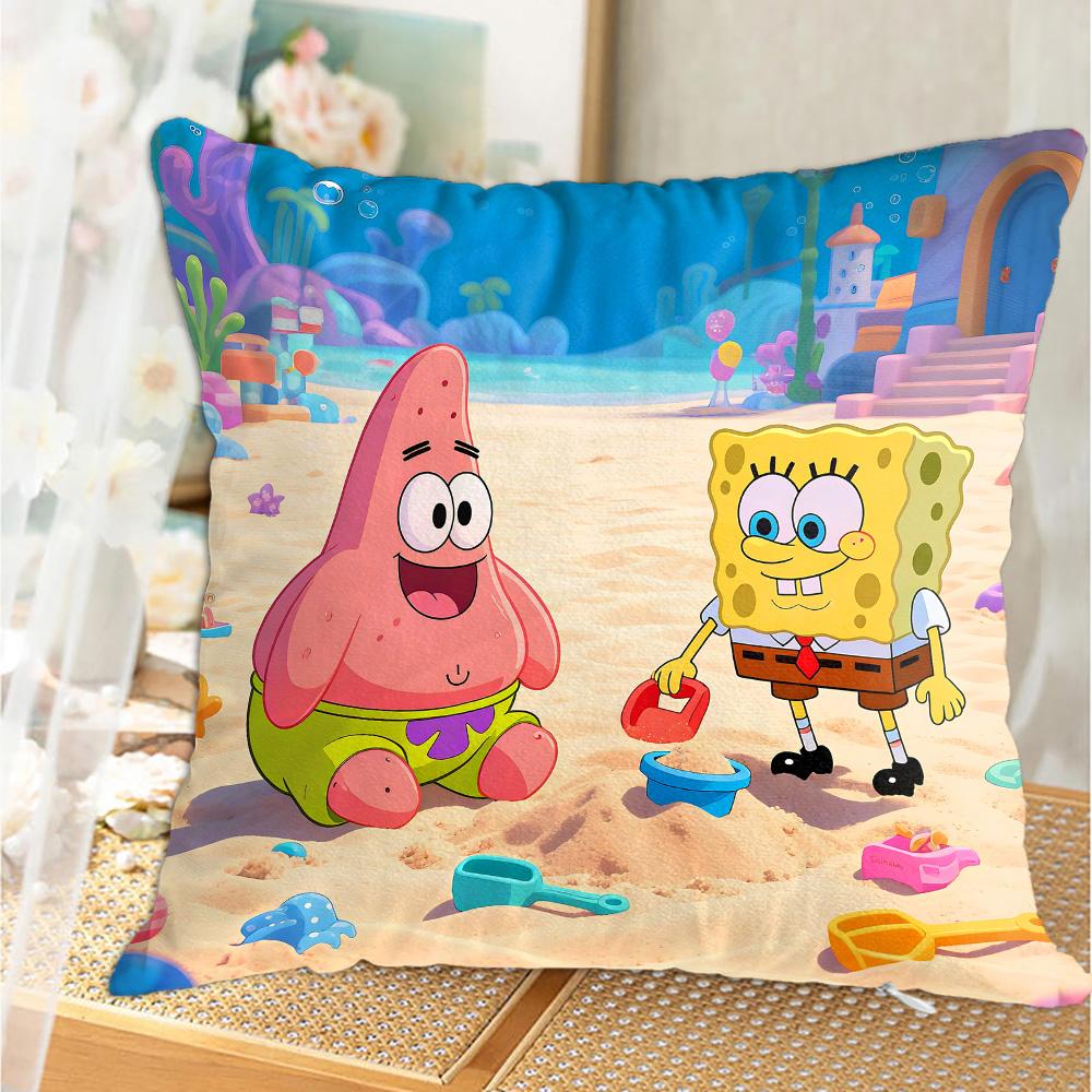 Kawaii SSpongebobs High Quality Luxury Cushion Cover x Personalized Gift Decorative Pillowcase Sleeping Pillows