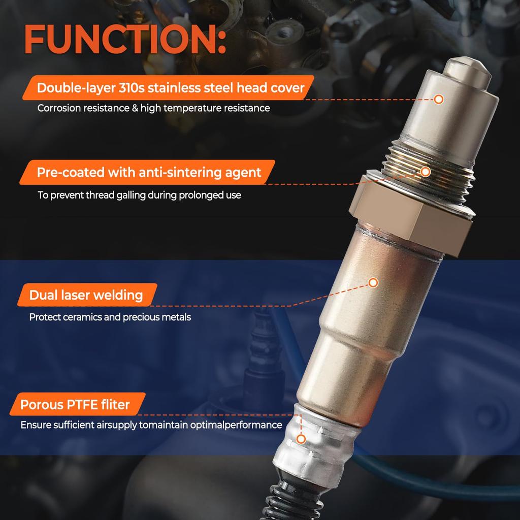 2Pcs Oxygen Sensor Upstream Downstream O2 Sensor Compatible With 2011-2016 Chevy Cruze 2012- Chevy Sonic 2013- Chevy Trax 1.4L L4, 2013- Buick Encore