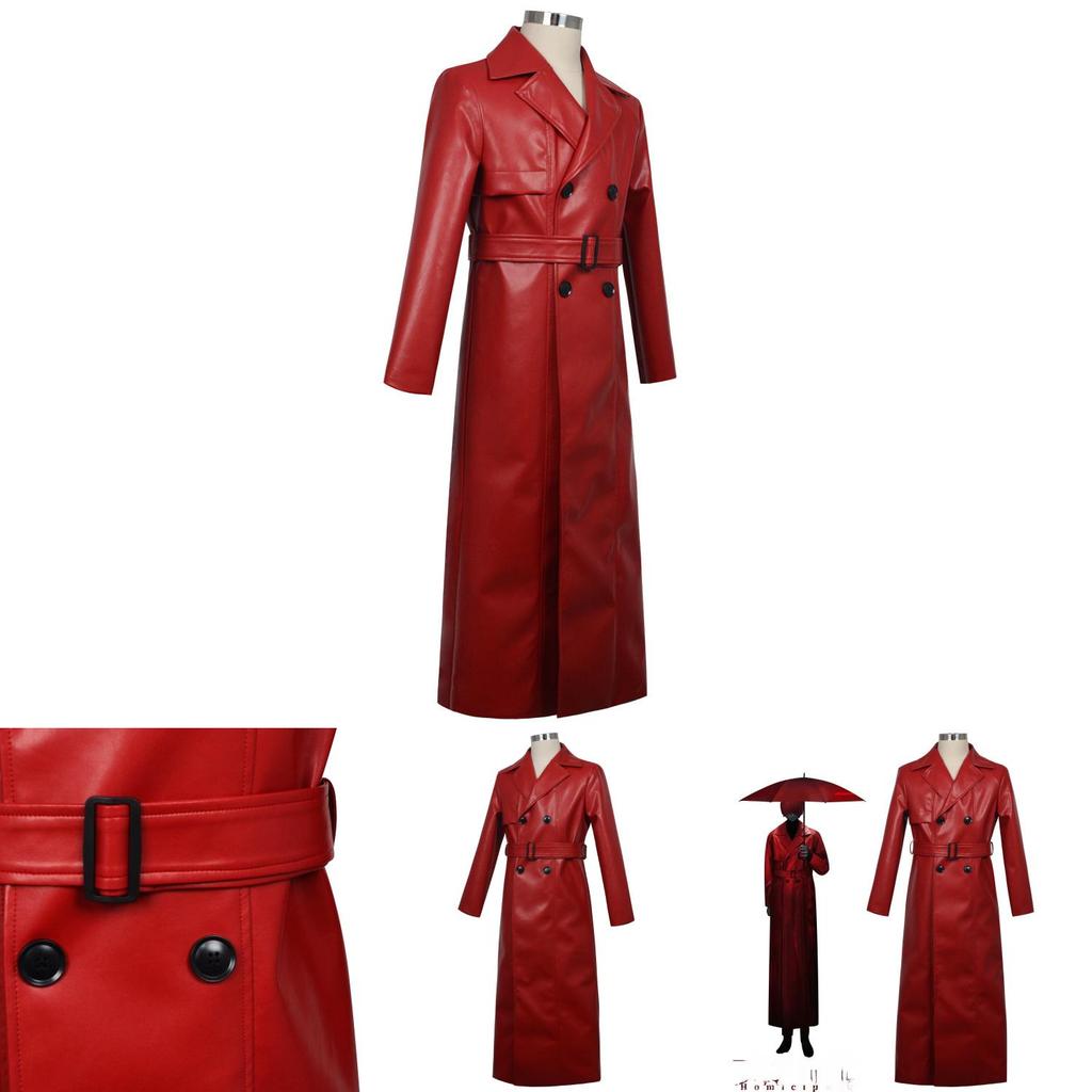 Horror Homicipher Game Red Umbrella Cosplay Outfit With Spandex Material For Halloween And Convention Use