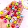 30pcs Mixed Resin Colorful Beautiful Beetle Flat Back Rhinestones Nail Art  Applique DIY Wedding Scrapbook Jewelry Making