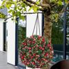 1/2Pcs 20/25CM Artificial Boxwood Topiary Ball UV Resistant Weather-proof Hanging Faux Flower Greenery
