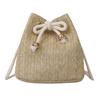 Women's Crossbody Bag Soft Woven Grass Shoulder Bag Women's Casual Summer Beach Tote Bag Bucket Bag