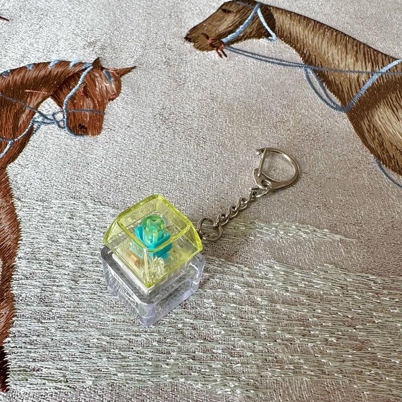 Creative Keycap Keychain Decompression Keycap Pendant Mechanical Keyboard Keyswitch Keychain Novelty Backpack Decoration Gifts