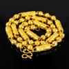 Мужское ожерелье с шариками из песочного золота 8 мм с рисунком дракона, имитация золота 24 карат, ювелирные изделия из золота