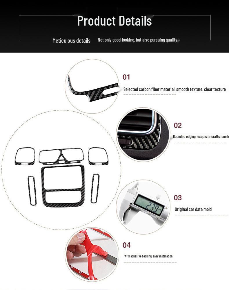 Наклейка на панель воздухозаборника из углеродного волокна для 11-14 Volkswagen Scirocco