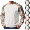 Men's Christmas Raglan Crewneck Fleece Sweatshirt