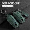 Чехол для ключа автомобиля для Porsche Panamera Cayenne 971 911 9YA Macan Boxster 3 кнопки замшевый чехол для пульта ключа автомобиля аксессуары