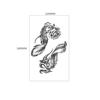 Animal Tattoo Sticker Tiger Head Wolf Head Geometric Shape Wind Set Water Transfer Flower Arm Sticker