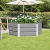 Plant Pot Light Grey 129 x 129 x 45 cm Steel