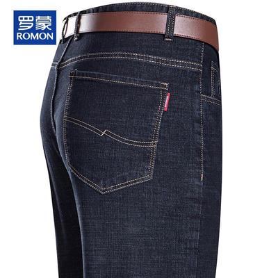 Мужские прямые джинсы свободного кроя в стиле business casual