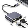 Док-станция-хаб USB C 4-в-1 с выходом HDMI 4K@60 Гц, подачей питания PD 100 Вт и портами USB 3.0 для MacBook, разветвитель Type C