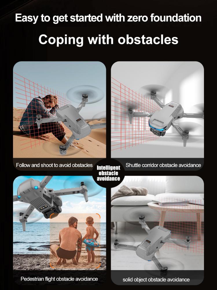 Дрон 4K Профессиональный GPS 5 км Dual HD Квадрокоптер с камерой с обходом препятствий на 360 градусов 5G WiFi VS XT9 Mini Drone RC Quadcopter