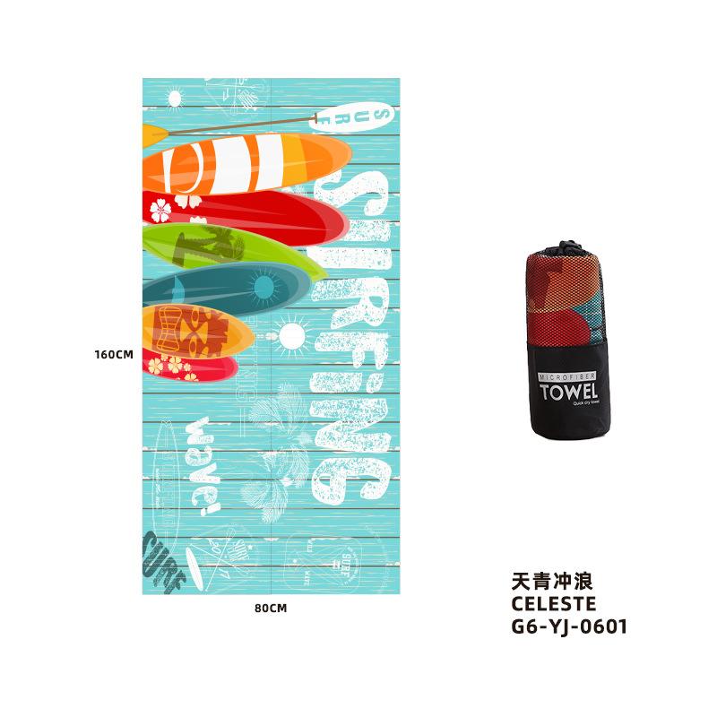 Принт пляжное полотенце полная версия Набивной рисунок Цифровая печать Быстросохнущее впитывающее пляжное полотенце Полотенце для плавания