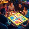 Portable Folding LUDO Board Game Set for 2-4 Players Ideal for Family Camping Team Building Party Travel Flight Chess Board Game