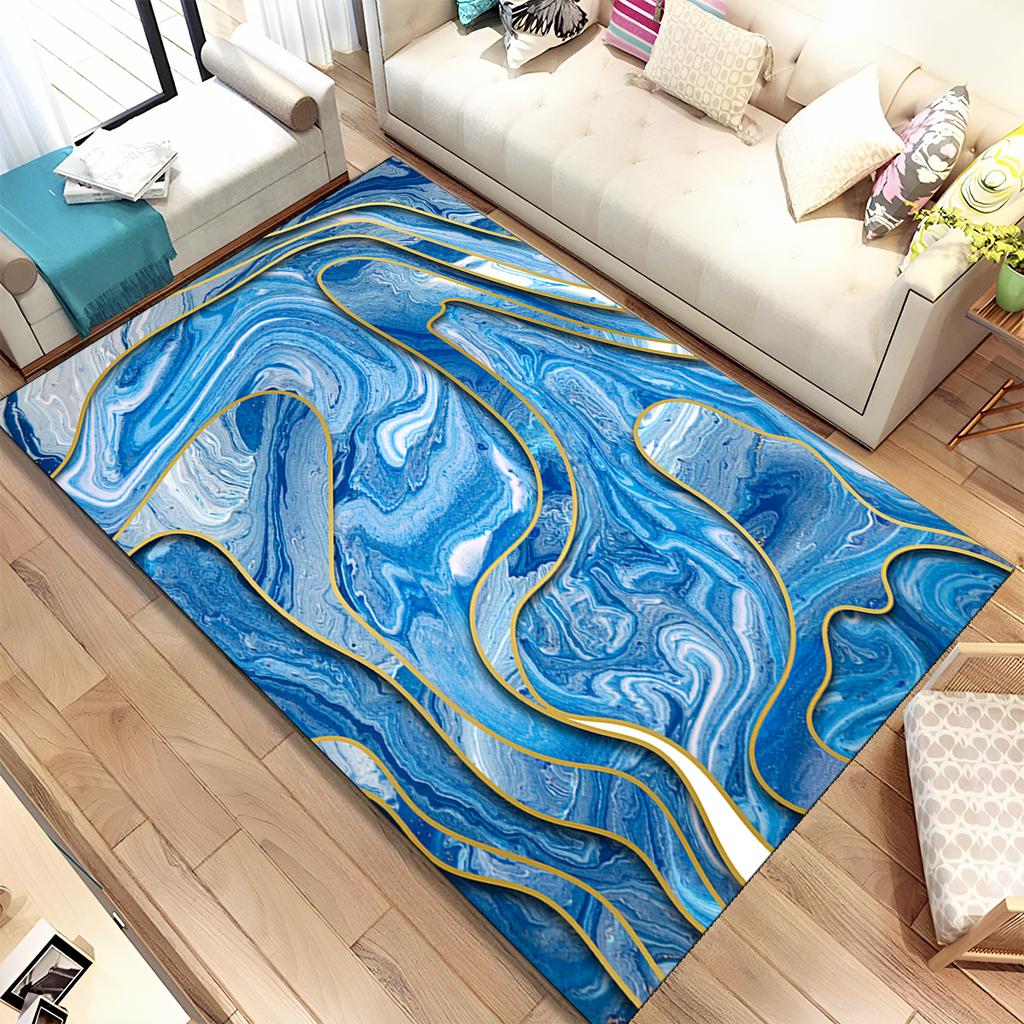 Цвет золотого скандинавского мрамора, великолепный коврик, большой ковер, ковер для дома, гостиной, спальни, дивана, коврик для двери, декор, нескользящий напольный коврик