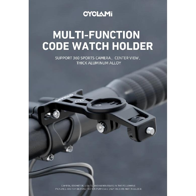 CYCLAMI 360 Вращающийся держатель для Go Pro 8-13 Insta360 One X2 X3 X4 Камеры DJI Велосипедный держатель для IGS Garmin XOSS