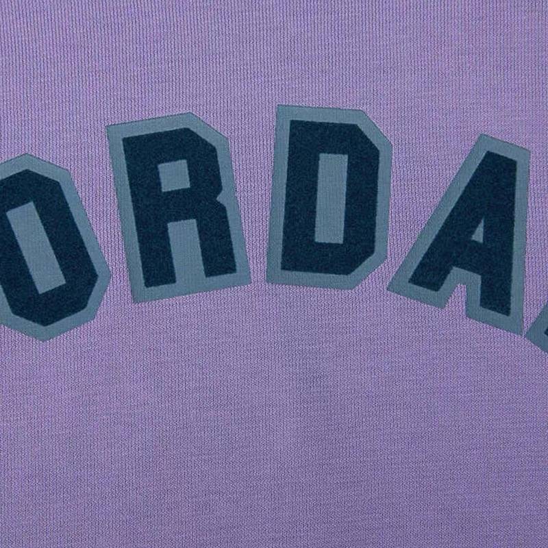 Jordan Укороченные топы женские фиолетовые с круглым вырезом умеренные FD0107-500