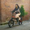 LANKELEISI G650 foldable electric bicycle features a 500W motor, 48V 12.8Ah battery, a top speed of 35km/h, a range of 110km, 20*2.4 inch tires.