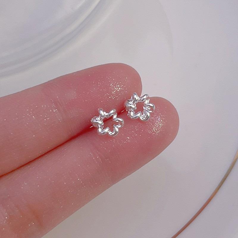 Иглы для ушей из стерлингового серебра S925, новые темпераментные простые и маленькие серьги-пусеты, женские серьги, серьги для пирсинга ушей, серьги, предотвращающие блокировку, ювелирные изделия