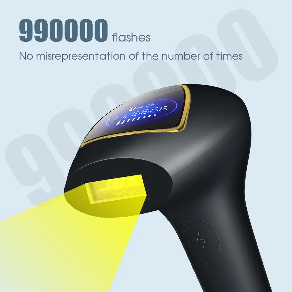 Лазерный эпилятор с вспышкой, IPL импульсный свет, депилятор с ЖК-дисплеем, 8 уровней для женщин, безболезненное удаление волос в бикини