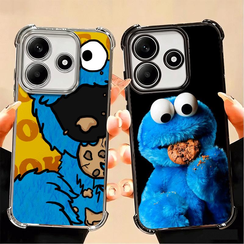 Sesame Street Cookie Soft Phone Case For Xiaomi Poco X7 X8 Pro Max X6 X5 X3 F8 Ultra F7 M8 M7 M5S Redmi 15C 15A 15 14C 13C 12C 1