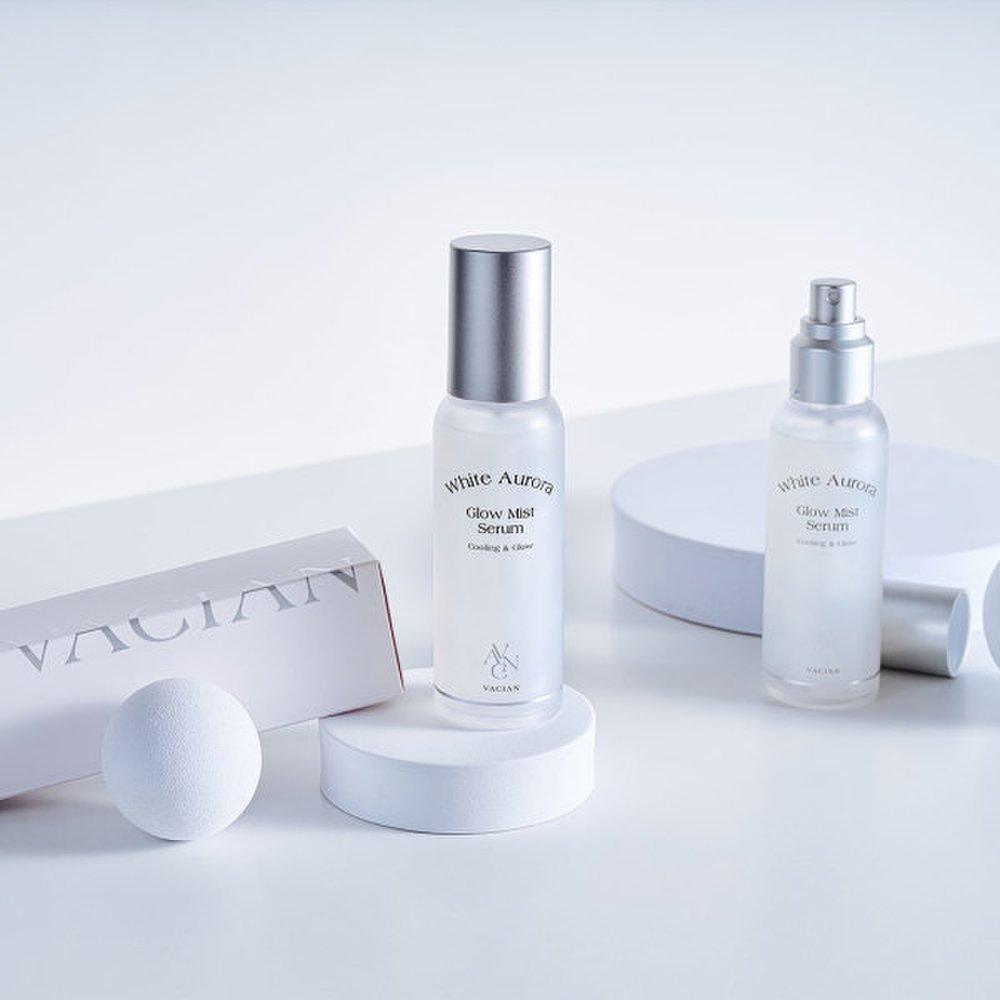 Basian White Aurora Radiance Mist Serum 100 мл Веганский гипоаллергенный внутренний увлажняющий успокаивающий спрей-спрей