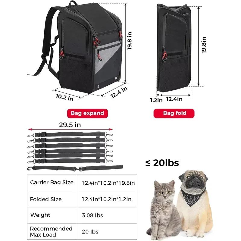 for Large Dog Waterproof Pet Backpack Carrier Convenient Rear Mount Motorcycle Bag for Carrying Pets