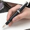 Sailor Professional Gear Silver Fountain Pen Black Extra Fine Nib 11-2037-120 with Converter