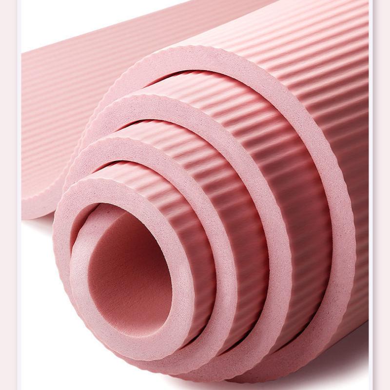 1 шт. коврик для йоги для начинающих, удлиненный и расширенный, более толстый, для женщин и мужчин, для танцев, фитнеса, похудения, коврик для йоги, домашний коврик