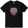 Hyper-Realistic Silver/Magenta Print Graphic T Shirt