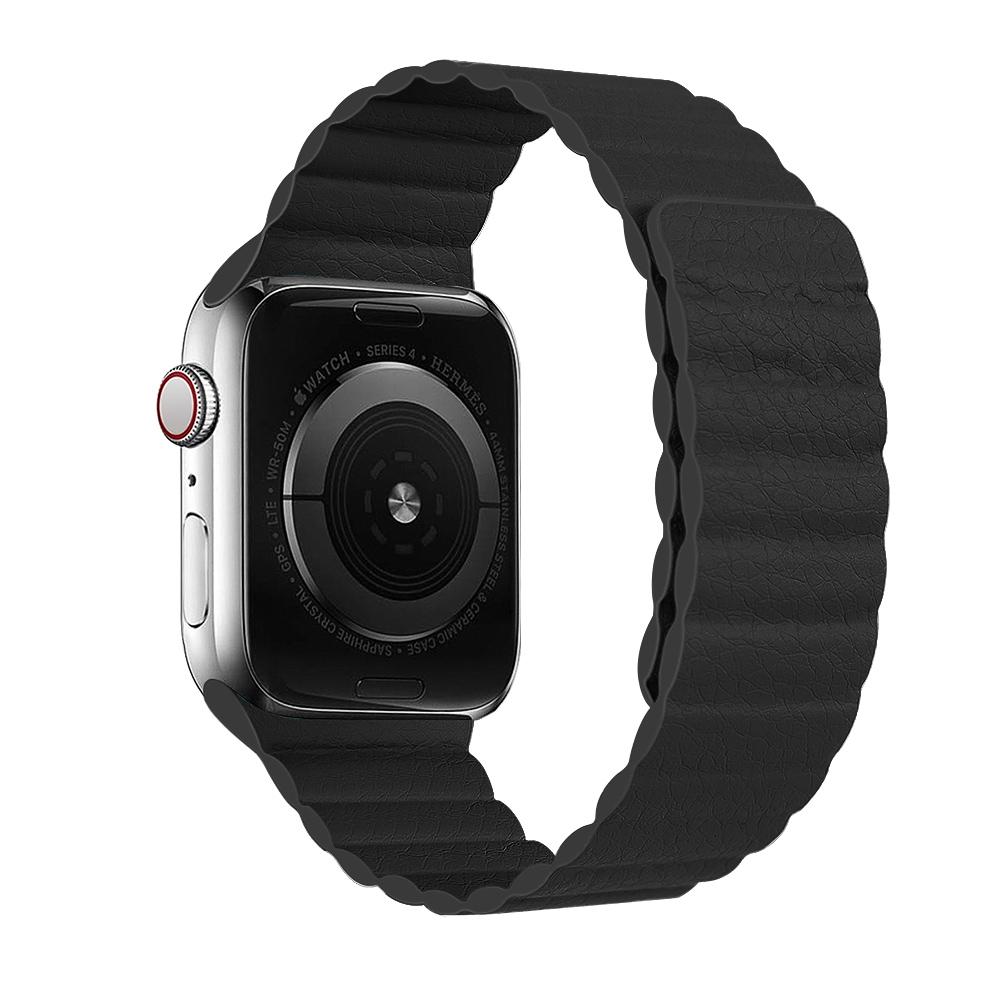 Кожаный ремешок-петля для Apple Watch Ultra Band 49 мм, 44 мм, 40 мм, 38 мм, 42 мм, магнитный браслет iwatch series 3, 4, 5 se, 7, 8, 45 мм, 41 мм