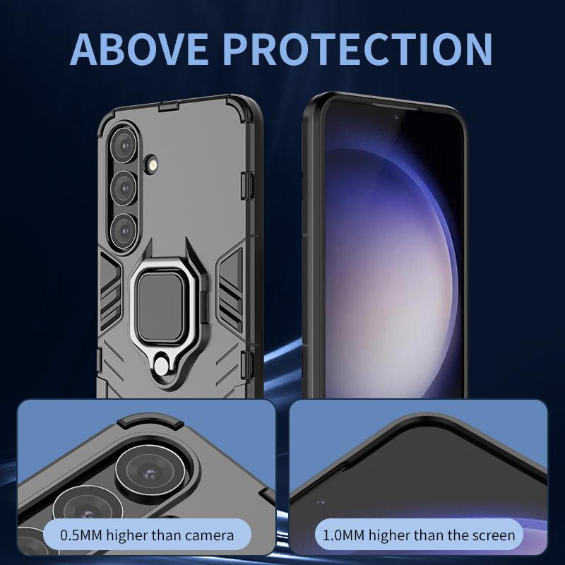 Чехол для Samsung Galaxy S24 S 24 Ultra Противоударный Чехол-подставка Магнитный Бронированный Чехол для Samsung S24 Plus S24Plus S24+ Чехлы для Телефона