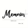 Letters Memories Metal Wall Decoration - Exquisite Iron Art Decorations Hanging Wall Art Wall Sticker That Evokes Nostalgia