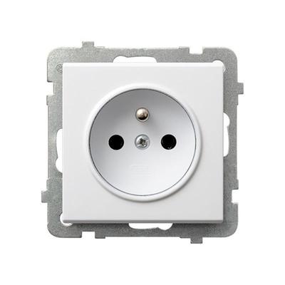 Ospel Sonata White - Single Socket (+0) GP-1RZ//00