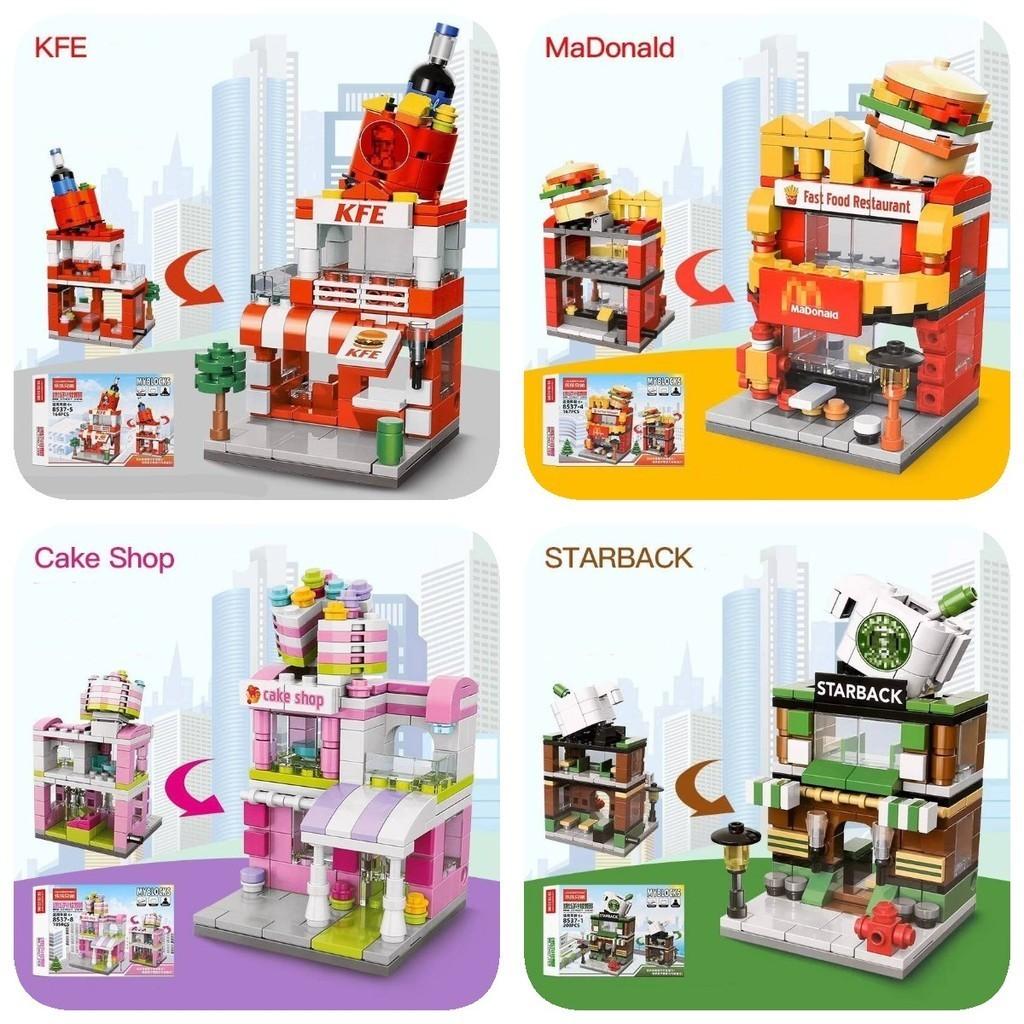 High-quality Abs Plastic Building Blocks Compatible With City Street Scene